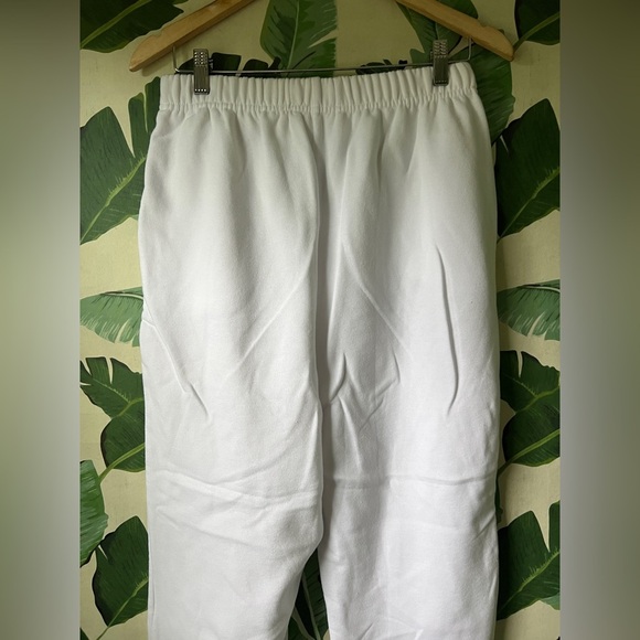 Refuge Athletics Relaxed Boyfriend Jogger Sweatpants White Size M - Picture 5 of 8